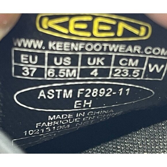 KEEN Utility PTC Work II Non Slip Clog Black Leather Women Sz 6.5 M F2892-11 EH - Picture 8 of 8